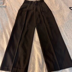 Express Black Wide-Leg Pants with High-Waist